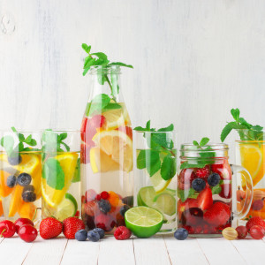 Flavored fruit infused water