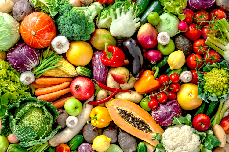 野菜の鮮やかな色は栄養の証