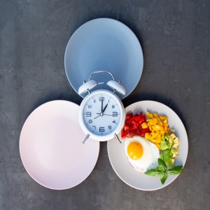 Intermittent,Fasting,Concept,With,Empty,Colorful,Plates.,Time,To,Lose